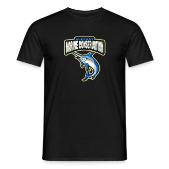 Marine Conservation - Men's T-Shirt - black - Front - AI Model Male 178 light (178cm)