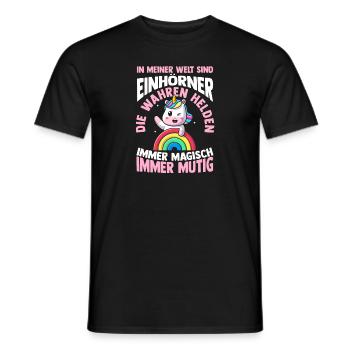 Licorne - T-shirt homme - noir - Devant - AI Model Male 178 light (178cm)