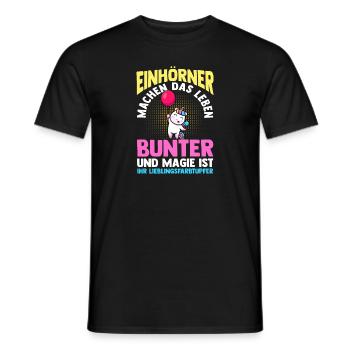 Licorne - T-shirt homme - noir - Devant - AI Model Male 178 light (178cm)