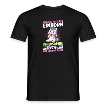 Licorne - T-shirt homme - noir - Devant - AI Model Male 178 light (178cm)