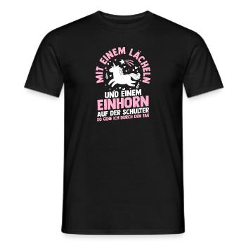 Licorne - T-shirt homme - noir - Devant - AI Model Male 178 light (178cm)