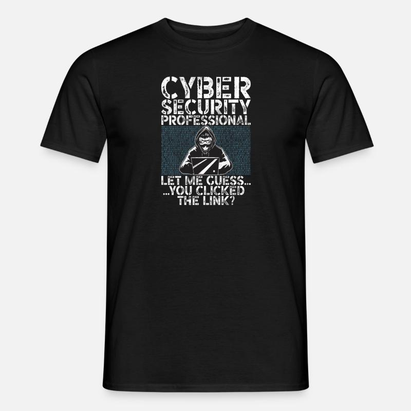Cyber security hacker hacking - Men's T-Shirt - black