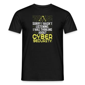 Cyber-sicherheits-hacker-hacking - Männer T-Shirt - Schwarz - Vorne - AI Model Male 178 light (178cm)