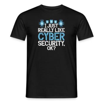 Cyber-sicherheits-hacker-hacking - Männer T-Shirt - Schwarz - Vorne - AI Model Male 178 light (178cm)