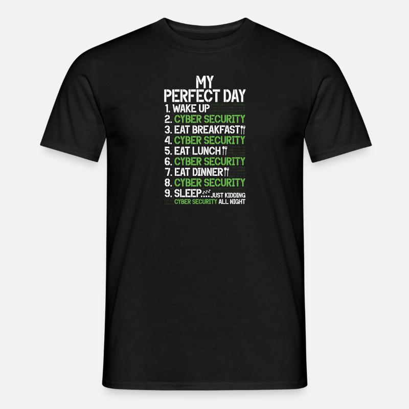Cyber-sicherheits-hacker-hacking - Männer T-Shirt - Schwarz