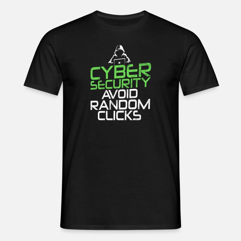 Cyber-sicherheits-hacker-hacking - Männer T-Shirt - Schwarz