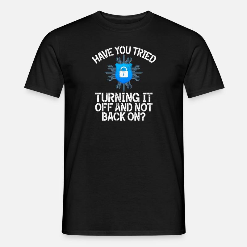Cyber-sicherheits-hacker-hacking - Männer T-Shirt - Schwarz