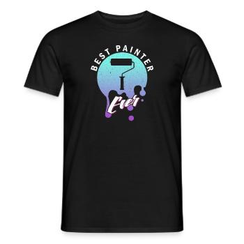 Best Painter Ever Paint Paint Artistic - Men's T-Shirt - black - Front - AI Model Male 178 light (178cm)
