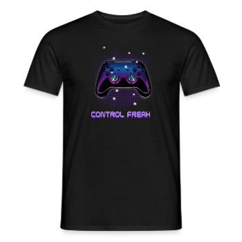 Gamers Video Gaming Geek Console Game Controller - Männer T-Shirt - Schwarz - Vorne - AI Model Male 178 light (178cm)