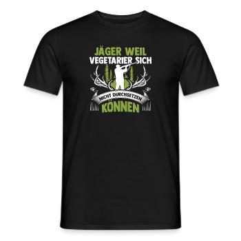 Hunting Hunting Deer Hunting Wild Boar Hunting Hunter - Men's T-Shirt - black - Front - AI Model Male 178 light (178cm)