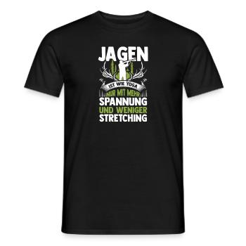 Hunting Hunting Deer Hunting Wild Boar Hunting Hunter - Men's T-Shirt - black - Front - AI Model Male 178 light (178cm)