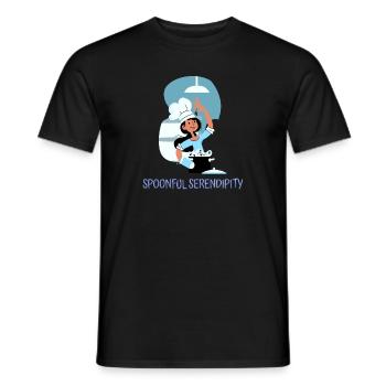 Chef Cook Kitchen Culinary Retro Bake Restaurant - Men's T-Shirt - black - Front - AI Model Male 178 light (178cm)