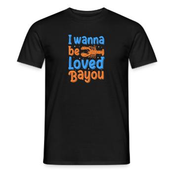 I want to Be Loved Bayou Crawfish Mardi Gras - Men's T-Shirt - black - Front - AI Model Male 178 light (178cm)