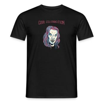 Cool Vampire Retro Halloween Beautiful Hot Fashion - Men's T-Shirt - black - Front - AI Model Male 178 light (178cm)