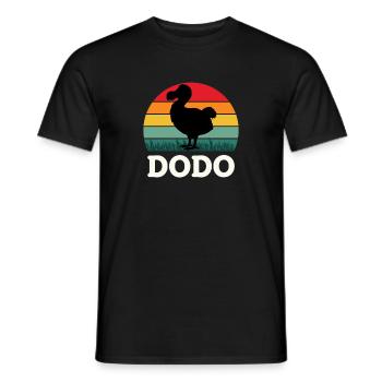 Bird Lover Flying Bird Dodo - Men's T-Shirt - black - Front - AI Model Male 178 light (178cm)