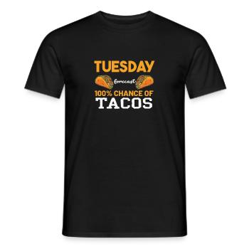 Taco - Männer T-Shirt - Schwarz - Vorne - AI Model Male 178 light (178cm)