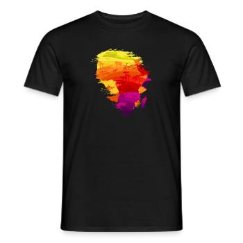 I left my heart in Africa - Männer T-Shirt - Schwarz - Vorne - AI Model Male 178 light (178cm)