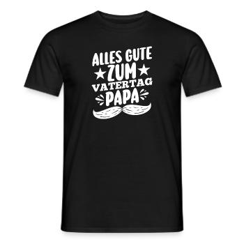 Papa Fête des pères Papa - T-shirt homme - noir - Devant - AI Model Male 178 light (178cm)