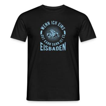 Eisbaden Spruch Eisschwimmer Sonnenbaden Eisbader - Männer T-Shirt - Schwarz - Vorne - AI Model Male 178 light (178cm)