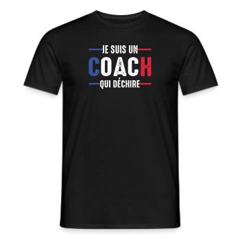 Je suis un coach qui déchire entraineur coach - T-shirt homme - noir - Devant - AI Model Male 178 light (178cm)