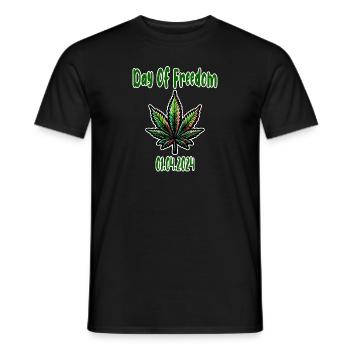 Hanf, Cannabis, Gras, Babak, Bobaz - Männer T-Shirt - Schwarz - Vorne - AI Model Male 178 light (178cm)