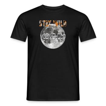 Stay wild Moonchild - Männer T-Shirt - Schwarz - Vorne - AI Model Male 178 light (178cm)