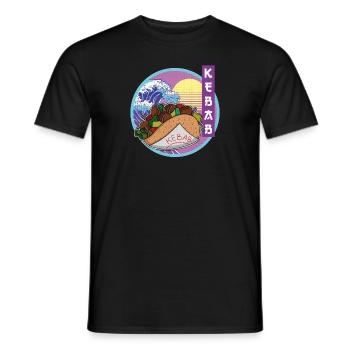 Restauration rapide turque Kebab Cuisine Kebab Chuchoteur - T-shirt homme - noir - Devant - AI Model Male 178 light (178cm)