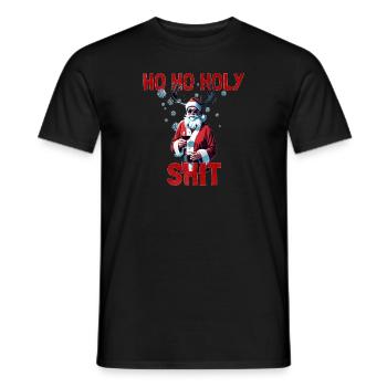 Joyeux Père Noël Cookie Holiday - T-shirt homme - noir - Devant - AI Model Male 178 light (178cm)