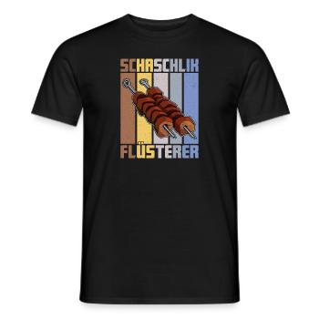 Shashlik Whisperer Retro Russia Meat - Men's T-Shirt - black - Front - AI Model Male 178 light (178cm)