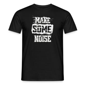 Make some Noise - Männer T-Shirt - Schwarz - Vorne - AI Model Male 178 light (178cm)