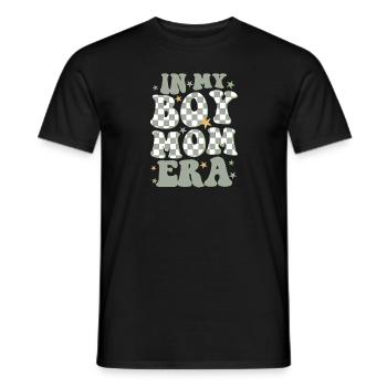 In My Boy Mom Era - Men's T-Shirt - black - Front - AI Model Male 178 light (178cm)