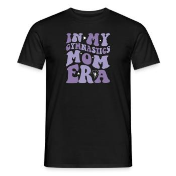 À l’époque de ma maman de gymnastique sur le dos - T-shirt homme - noir - Devant - AI Model Male 178 light (178cm)