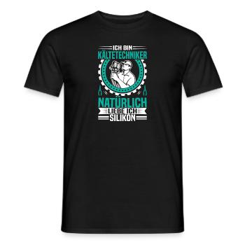 Technicien en réfrigération Technologie de climatisation pour les fabricants de climatisation - T-shirt homme - noir - Devant - AI Model Male 178 light (178cm)