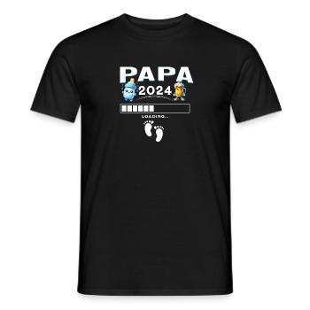 Homme bientôt papa Annonce, cadeau futur papa - T-shirt homme - noir - Devant - AI Model Male 178 light (178cm)