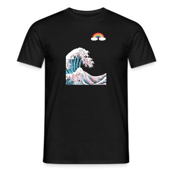 Trau dich, du selbst zu sein - Trans LGBT Farben in der - Männer T-Shirt - Schwarz - Vorne - AI Model Male 178 light (178cm)