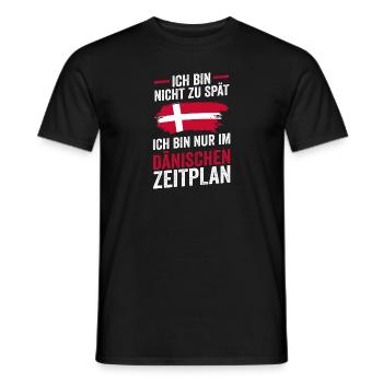 Danes Danish Denmark - Men's T-Shirt - black - Front - AI Model Male 178 light (178cm)