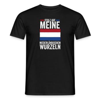 Niederländer Niederlande Holland - Männer T-Shirt - Schwarz - Vorne - AI Model Male 178 light (178cm)