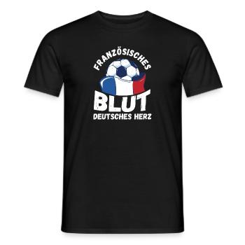 French French France - Men's T-Shirt - black - Front - AI Model Male 178 light (178cm)