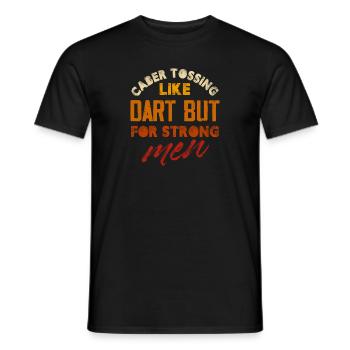 Caber Lancer Comme Une Fléchette Mais Pour Les Hommes Forts Bûche - T-shirt homme - noir - Devant - AI Model Male 178 light (178cm)