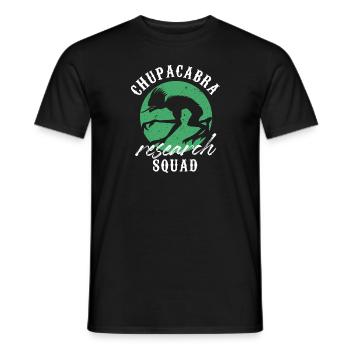 Enquête paranormale de l’escouade de recherche de Chupacabra - T-shirt homme - noir - Devant - AI Model Male 178 light (178cm)