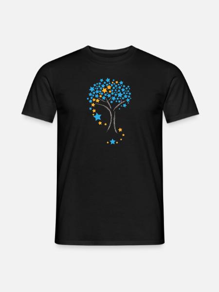 Sternenbahn - Männer T-Shirt - Schwarz