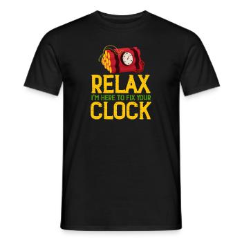 Relax I'm Here To Fix Your Clock Cool Bomb Squad - Männer T-Shirt - Schwarz - Vorne - AI Model Male 178 light (178cm)