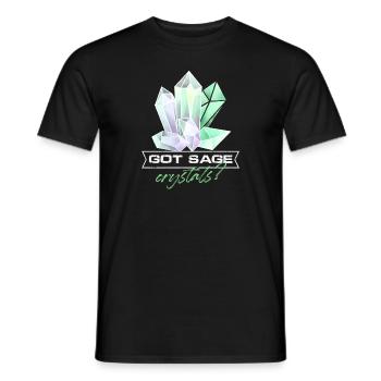 Got Sage Crystals Yoga Asian Chakra Healer Reiki - Männer T-Shirt - Schwarz - Vorne - AI Model Male 178 light (178cm)