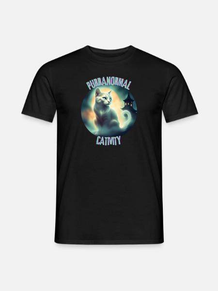 PURRANORMAL CATIVITY. - Men's T-Shirt - black