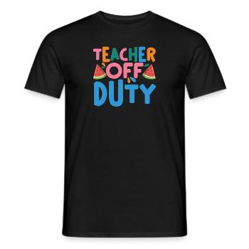 Last Day Of School Summer Break Teacher Off Duty - Männer T-Shirt - Schwarz - Vorne - AI Model Male 178 light (178cm)