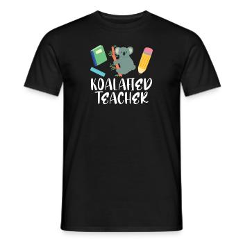 Koalafied Teacher Proud School Teacher Koala cute - Männer T-Shirt - Schwarz - Vorne - AI Model Male 178 light (178cm)