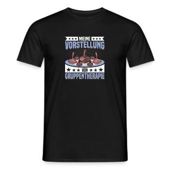 Curling Curling Winter sports - Men's T-Shirt - black - Front - AI Model Male 178 light (178cm)