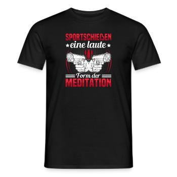 Tir sportif Club de tir sportif de précision - T-shirt homme - noir - Devant - AI Model Male 178 light (178cm)