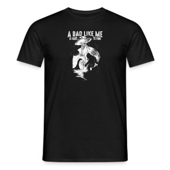 Vatertag - Ein Vater wie ich ist schwer zu finden - - Männer T-Shirt - Schwarz - Vorne - AI Model Male 178 light (178cm)