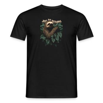 Just Do Nothing - To Do List Nothing - Men's T-Shirt - black - Front - AI Model Male 178 light (178cm)